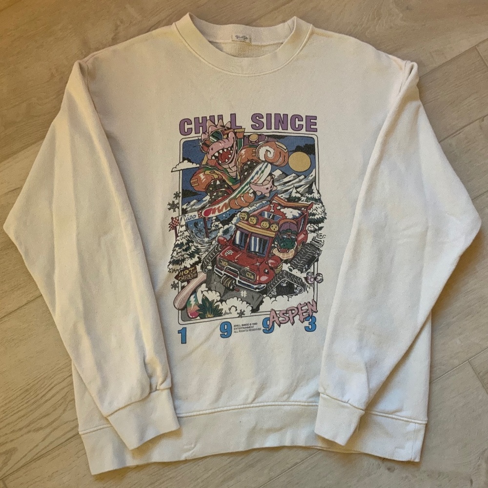 Brandy Melville Chill Since 1993 Sweatshirt, oversized fit